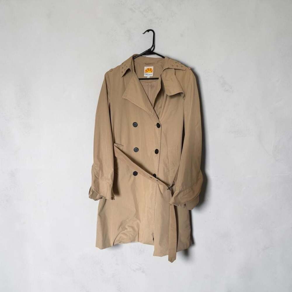 C&C California Tan Double Breasted Trench Coat